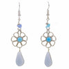 Stone Drop Flower Earrings-Siesta Crafts