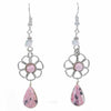 Stone Drop Flower Earrings-Siesta Crafts