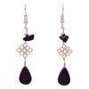 Stone Drop Loop Earrings-Siesta Crafts