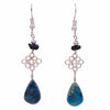 Stone Drop Loop Earrings-Siesta Crafts
