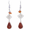 Stone Drop Loop Earrings-Siesta Crafts
