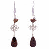 Stone Drop Loop Earrings-Siesta Crafts