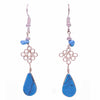 Stone Drop Loop Earrings-Siesta Crafts