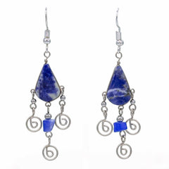 Spiral Drop Earrings-Siesta Crafts