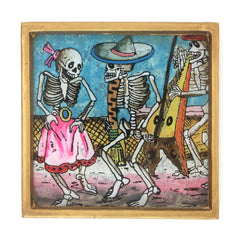 Harpist in Party Folk Art Frame-Siesta Crafts