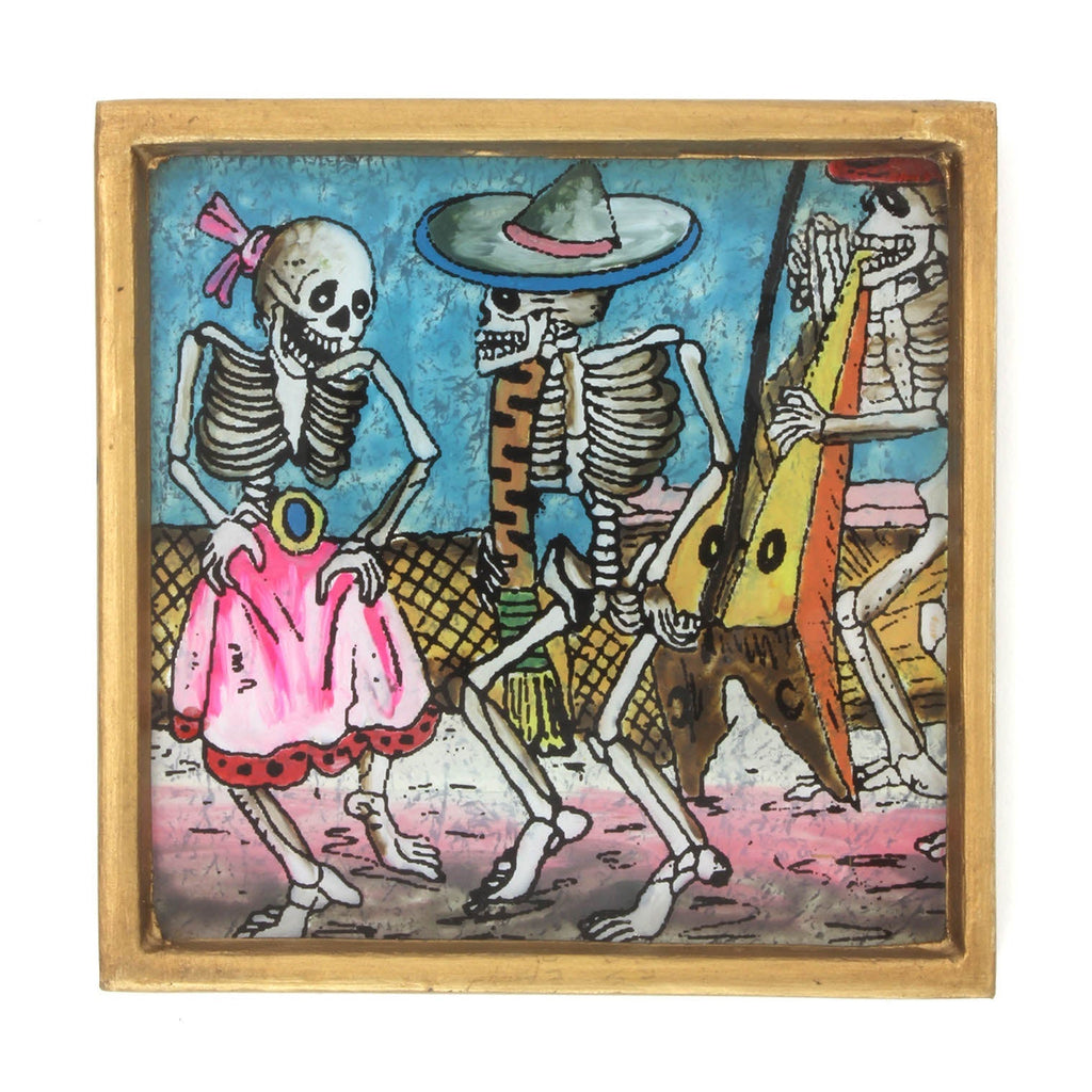 Harpist in Party Folk Art Frame-Siesta Crafts