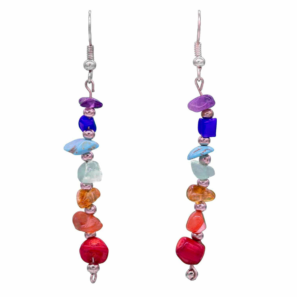 Chakra Stick Earrings-Siesta Crafts