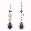 Stone Drop Curls Earrings-Siesta Crafts