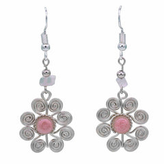 Spiral Flower Earrings-Siesta Crafts