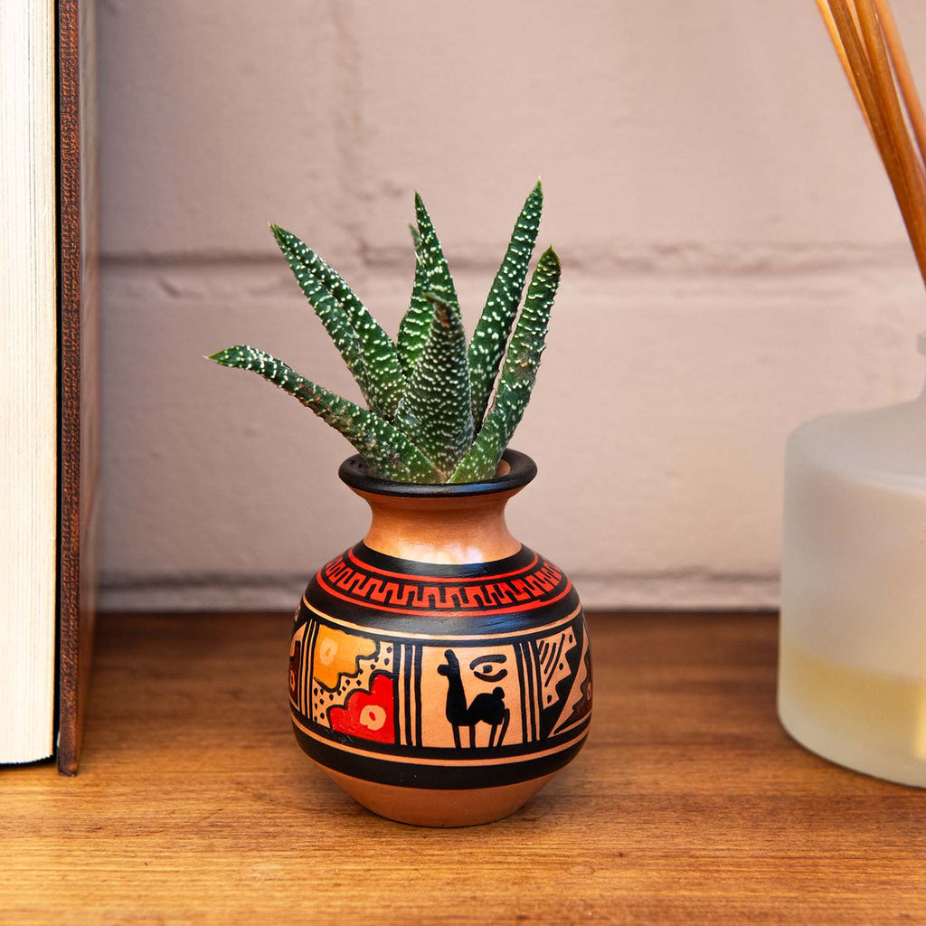 Pisac Pottery Vase-Siesta Crafts