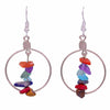Stone Hoop Earrings-Siesta Crafts