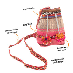 Sheepswool Drawstring Bag-Siesta Crafts
