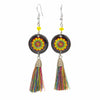 Mandala Tassel Earrings-Siesta Crafts