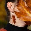 Tagua Cluster Earrings-Siesta Crafts