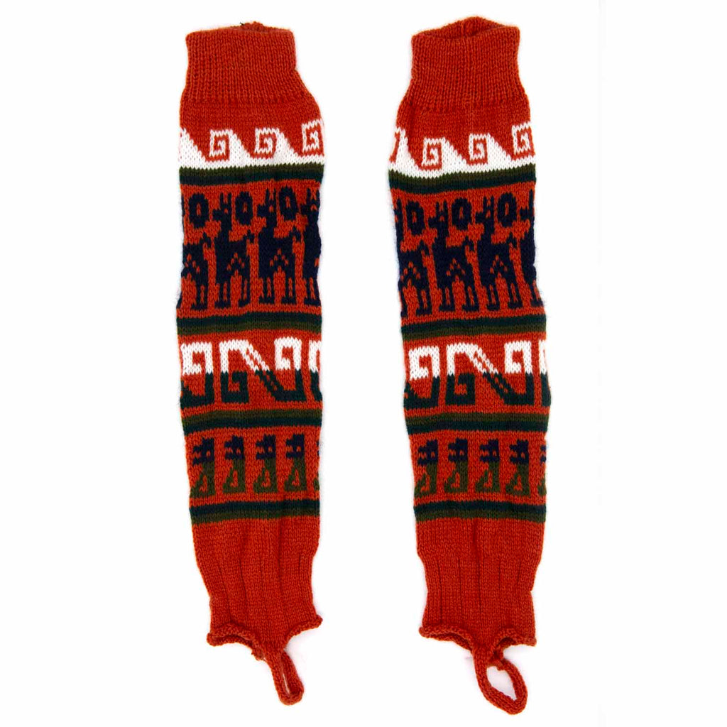 Autumnal Llama Legwarmers-Siesta Crafts
