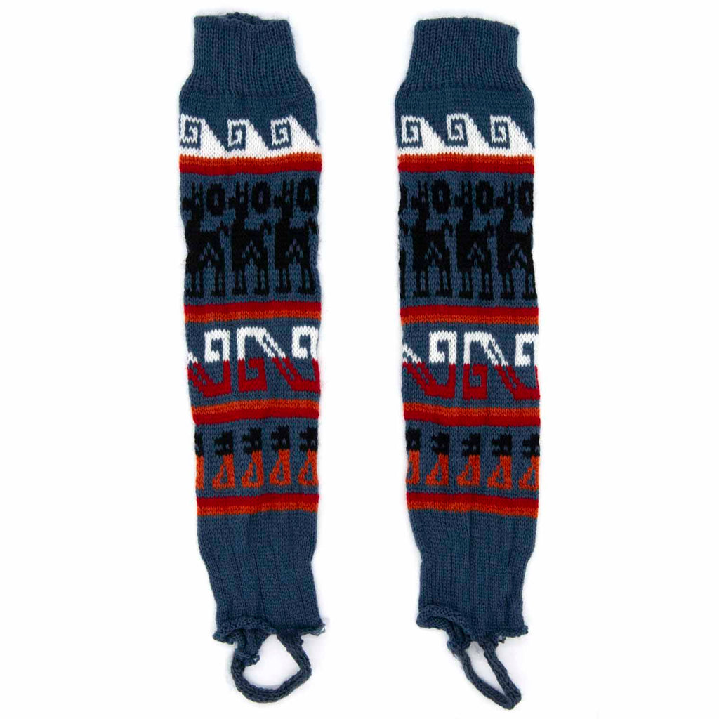 Autumnal Llama Legwarmers-Siesta Crafts
