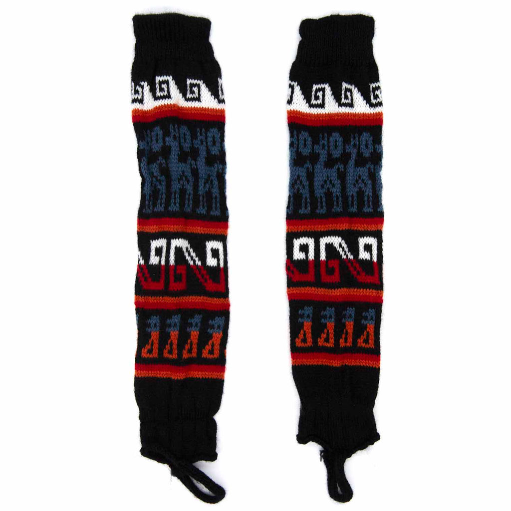 Autumnal Llama Legwarmers-Siesta Crafts
