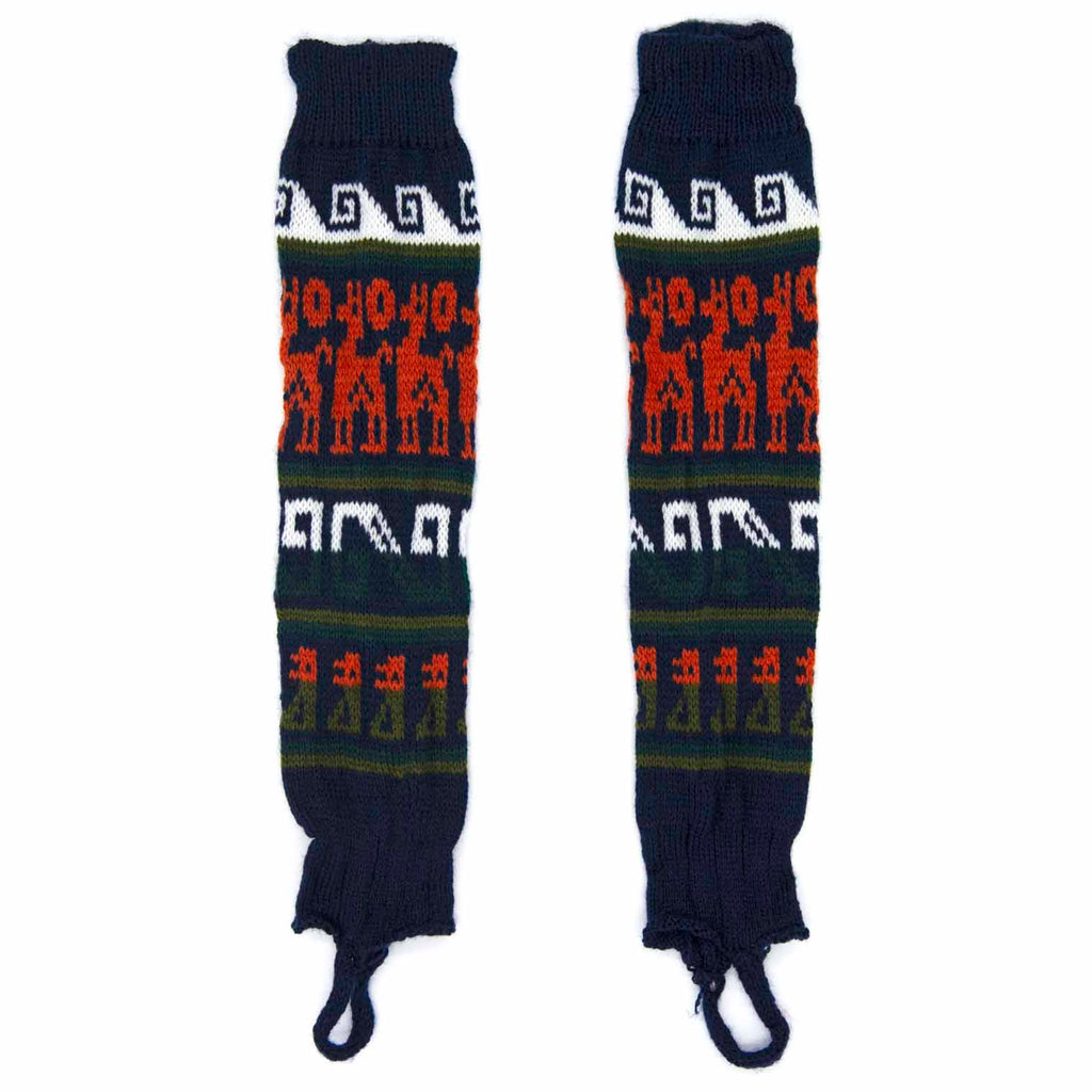 Autumnal Llama Legwarmers-Siesta Crafts
