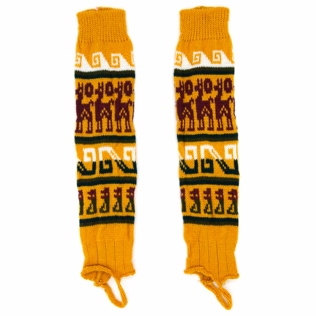 Autumnal Llama Legwarmers-Siesta Crafts