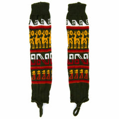 Autumnal Llama Legwarmers-Siesta Crafts