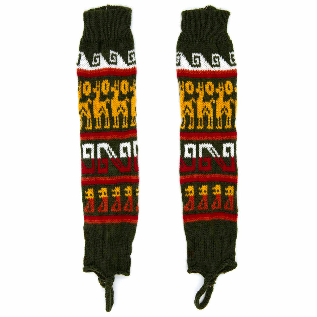 Autumnal Llama Legwarmers-Siesta Crafts