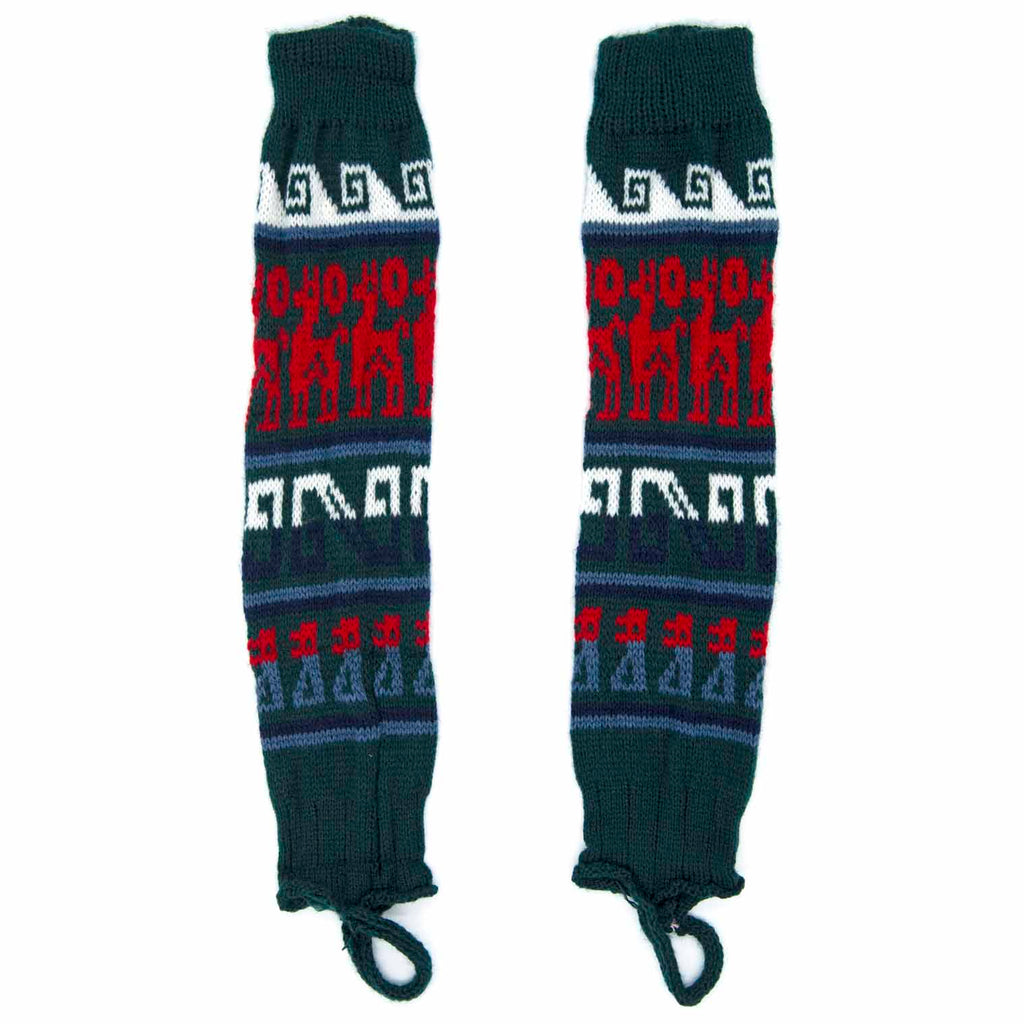 Autumnal Llama Legwarmers-Siesta Crafts