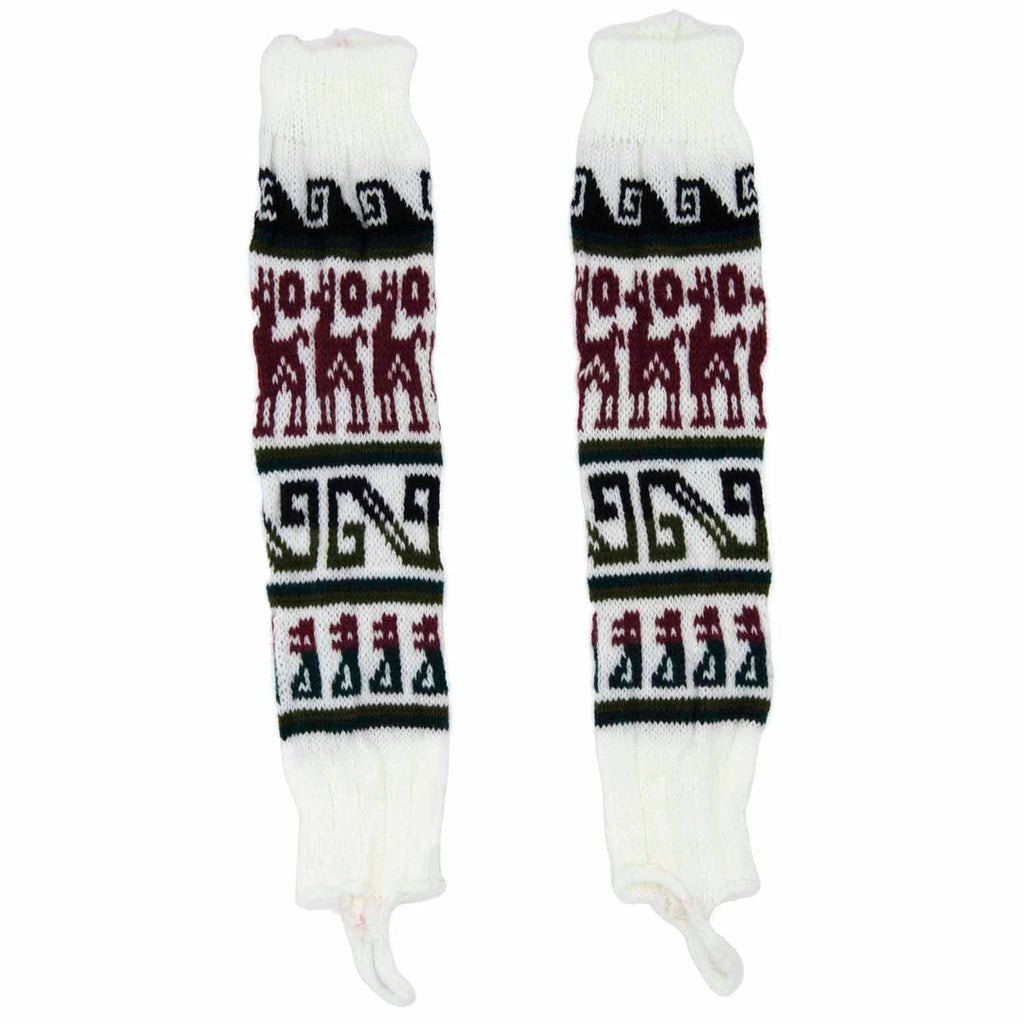 Autumnal Llama Legwarmers-Siesta Crafts