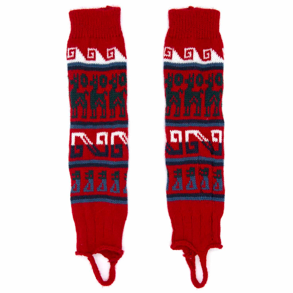 Autumnal Llama Legwarmers-Siesta Crafts