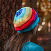 Rainbow Slouch Hat-Siesta Crafts