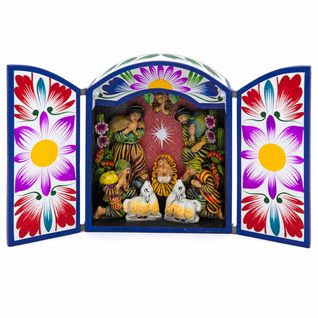Medium Nativity Retablo-Siesta Crafts