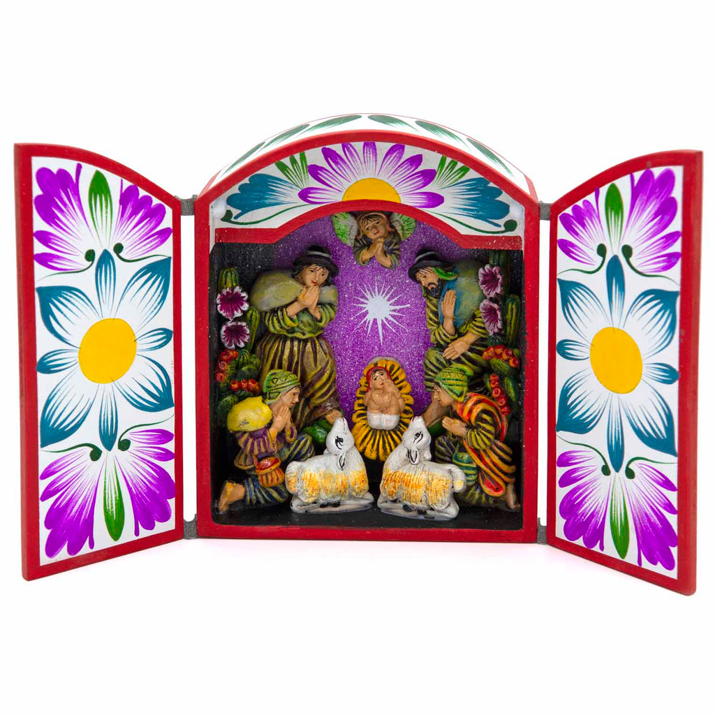 Medium Nativity Retablo-Siesta Crafts