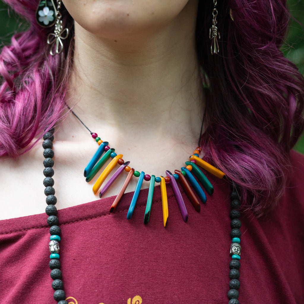 Tagua Stick Necklace