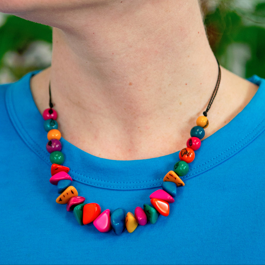 Tagua Chip Necklace-Siesta Crafts