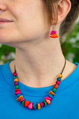 Tagua Chip Earrings-Siesta Crafts