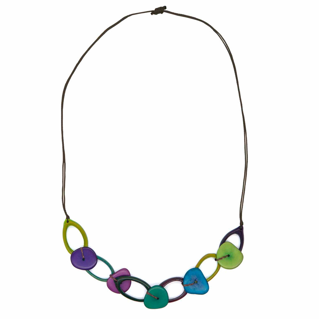 Tagua and Palmito Necklace-Siesta Crafts