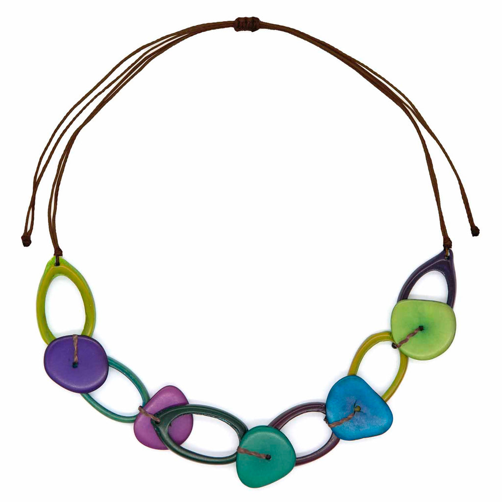 Tagua and Palmito Necklace-Siesta Crafts