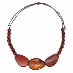 Tagua Slice Necklace-Siesta Crafts