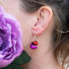 Tagua Chip Earrings-Siesta Crafts