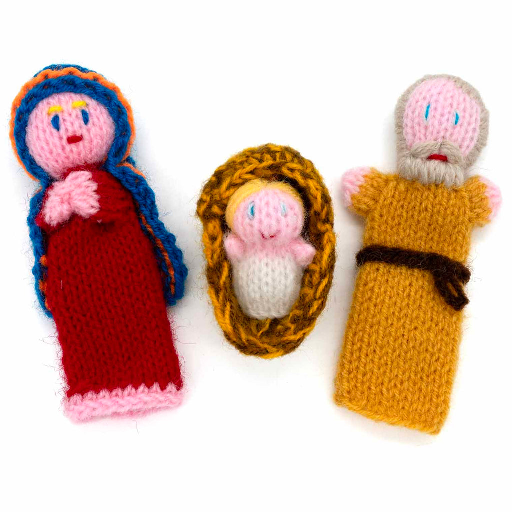 Peruvian Finger Puppet Nativity Set