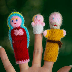 Peruvian Finger Puppet Nativity Set