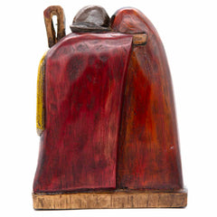 Cedar Wood Carving Sacred Family 17cm-Siesta Crafts