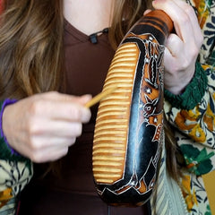 Traditional Gourd Guiro and Shaker