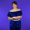 Bali Flower Bardot Top with Tie-Siesta Crafts
