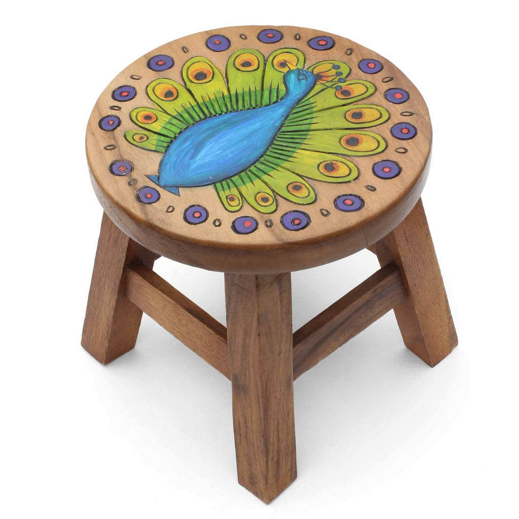 Peacock Stool-Siesta Crafts