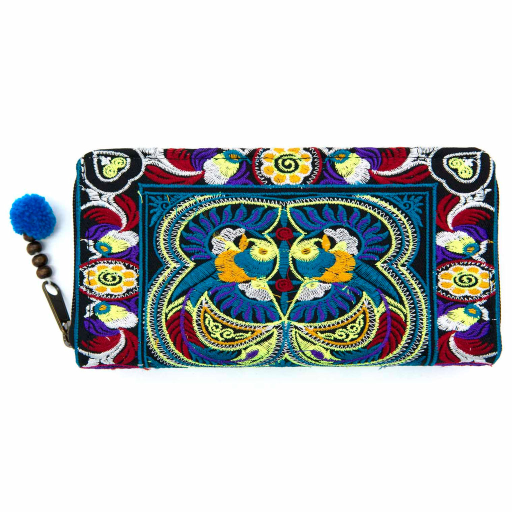 Embroidered Clutch Purse-Siesta Crafts
