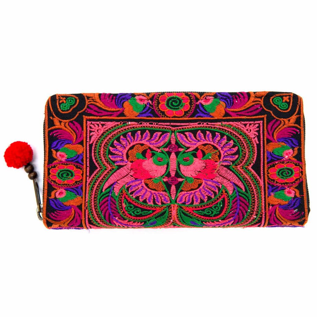 Embroidered Clutch Purse-Siesta Crafts
