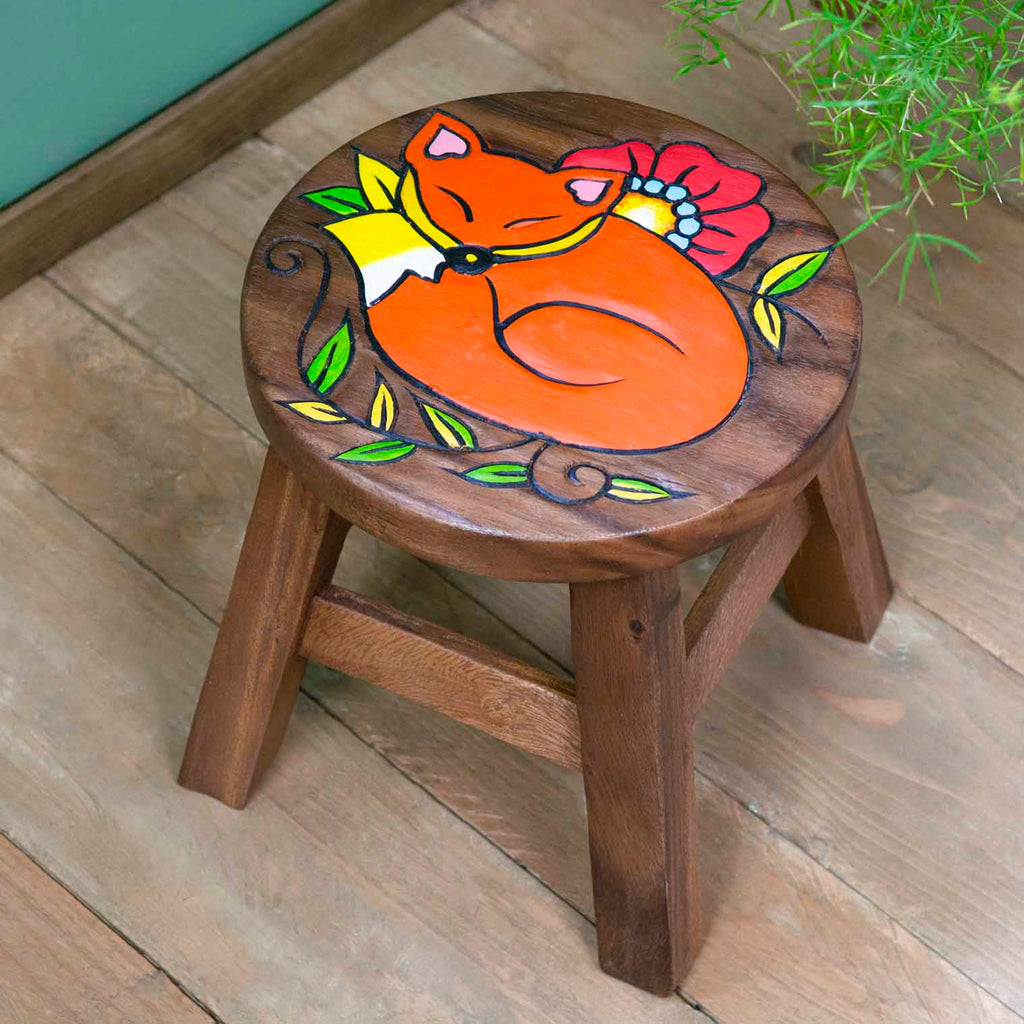 Sleeping Fox Stool-Siesta Crafts