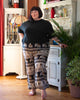 Drawstring Elephant Print Trousers-Siesta Crafts