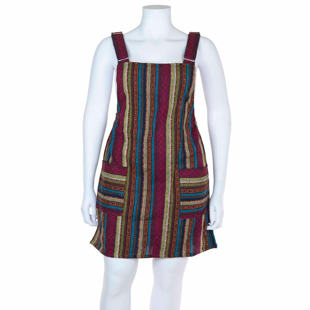 Thai Weave Dungaree Dress XL-Siesta Crafts