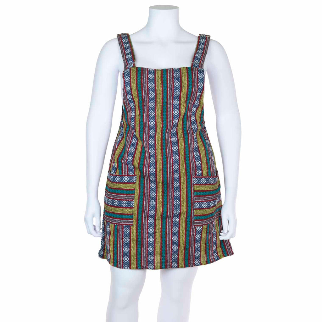 Thai Weave Dungaree Dress XL-Siesta Crafts